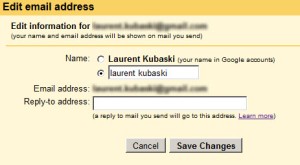 edit email address